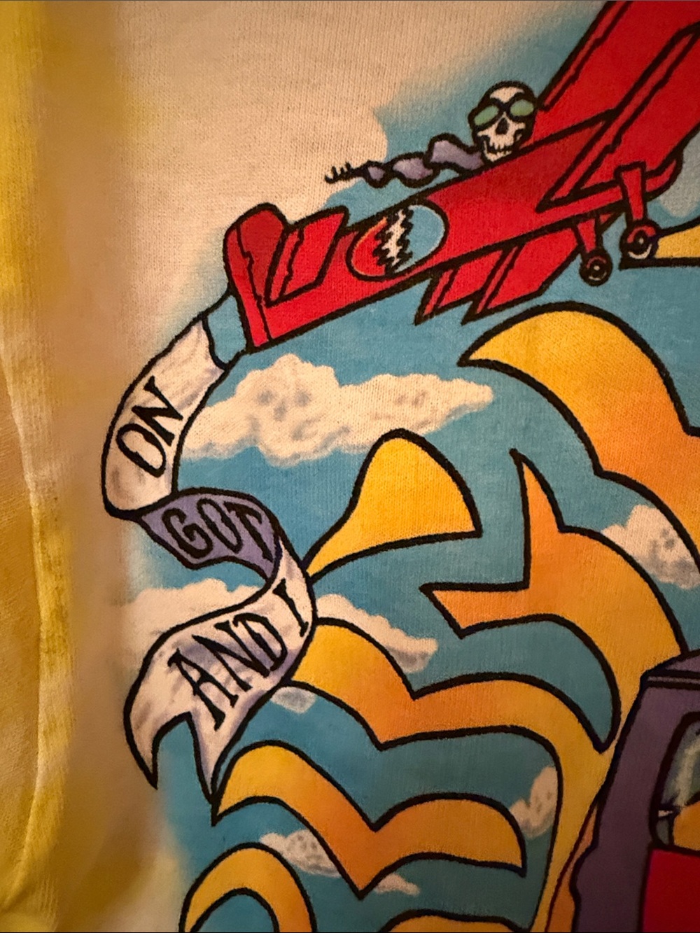 Grateful Dead "Summer Tour Bus" 1994 Tie-Dye T-shirt Size Small - Picture 3 of 8